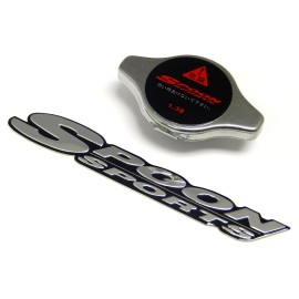 SESHOP STAINLESS STEEL 1.3KG RADIATOR CAP + FREE ALUMINUM EMBLEM FOR HONDA ACURA B