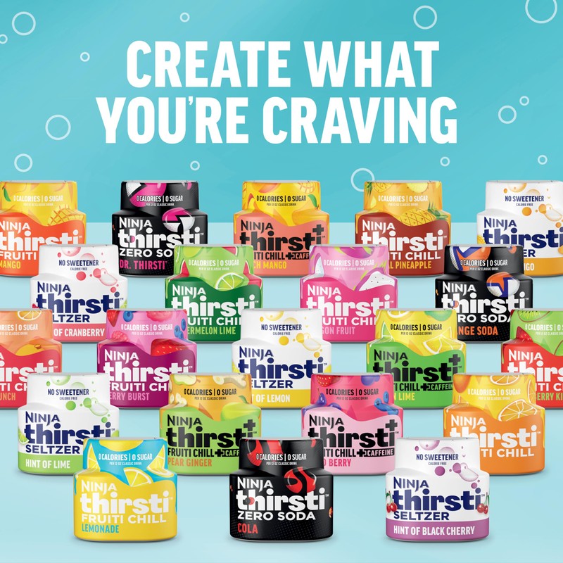 Ninja Thirsti Flavored Water Drops, ZERO SODA Variety Pack, Classic