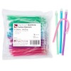 Practicon Rainbow Disposable Saliva Ejectors, 4 Assorted Bright Colors, Dental