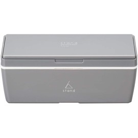 Masawa 4627181 Stand Lunch Box, Gray, 1 Tier, 23.7 fl oz (700 ml)