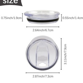 20oz Replacement Skinny Plain Tumbler Lids Drinkware