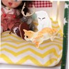 WOONEKY 4pcs Miniature Cat Figurines Decorative Resin Kitten Figures for