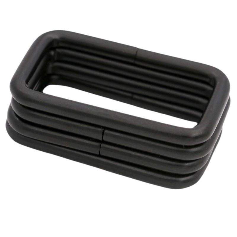 Wuuycoky 1.5" Inner Length Black Rectangle Rings Loop Ring No