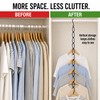Metal Space Saving Hanger Organizer Chain for Closets