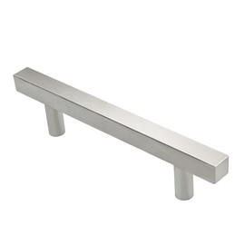 Alzassbg 10 Pack Brushed Satin Nickel Cabinets Pulls, 3-3/4"(96mm) Hole Centers Cabinet Stainless Steel Handles Kitchen Hardware Square T Bar Pull for Cabinets AL3110SN