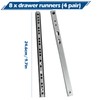 Pack of 4 Drawer Runners, 246 mm Drawer Runners, Drawer