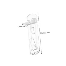 DOITOOL 30pcs Transparent Shelf Support Pegs for Cabinets Kitchen Shelving and Furniture Clips for More Self-Locking Design for Easy Installation