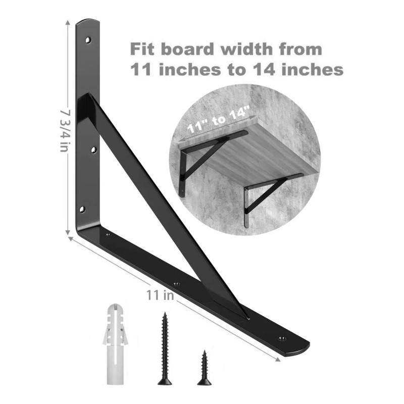 Generic Mensulas Para Repisa 30cm Uso Rudo 12 Piezas Vintage