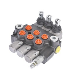 TJHSM Hydraulic Valve Hydraulic Directional Control Valve Double Acting Valve 3 Spool 11 GPM 3600 PSI SAE Ports for Small Tractors Tractors Loaders Log Splitters