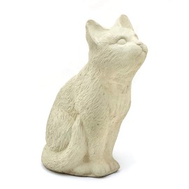 Bird Watching CAT: Solid Durable Stone. Distressed Weathered Worn Detail. Sealed for Outdoor Use. Perfect for Indoor/Outdoor Design. Handcrafted in The USA