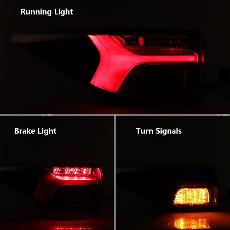 amopacorp Tail Light Assembly Car Rear Lamp Brake Driving Turn