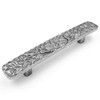 JETLAND Bridged Drawer Cabinet Pulls, 6-Pack Aged Silver 3" Hole