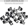 40 Packs Black Matt PVC Floor Vinyl Welding Grooving U