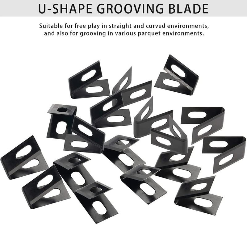 40 Packs Black Matt PVC Floor Vinyl Welding Grooving U