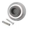 Everbilt Commercial Grade Wall Mount Door Stop Doorstop in Satin