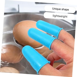 PACKOVE 15pcs Silicone Finger Protectors Reusable Finger Caps and Colors for Sewing Crafting Ironing and Needlework and Easy to Clean