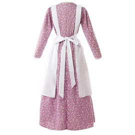 NSPSTT Prairie Dress Women Pioneer Dress Colonial Costume Women Amish Old Fashioned Floral Dresses