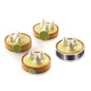 Uncle Jack 4 Pack Double Rolled English Muffin Rings, Stainless
