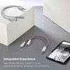 DUKABEL Headphone Splitter, 3.5mm Splitter Cable for Headset [Fine Braided