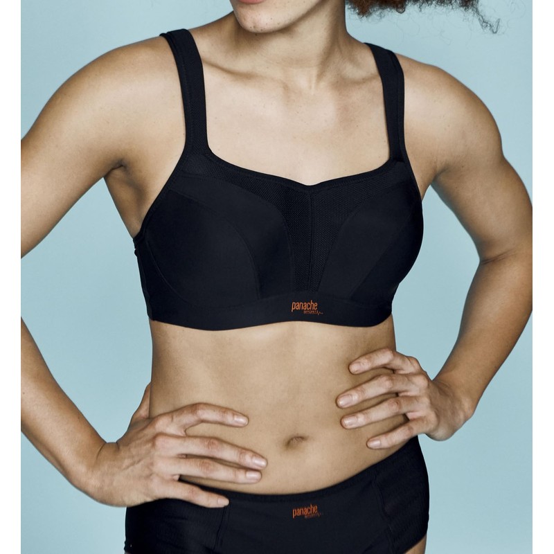 Sujetador deportivo 5021, Panache, Mujer, Negro, 36F