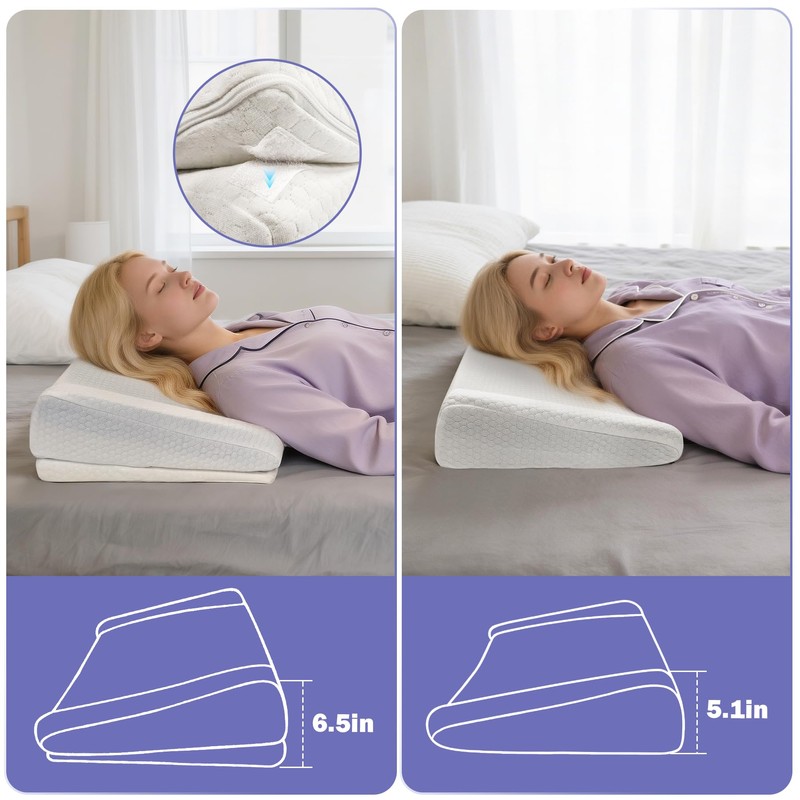 Shoulder Pressure Relief Pillow, Adjustable Height Memory Foam Shoulder Sleeper