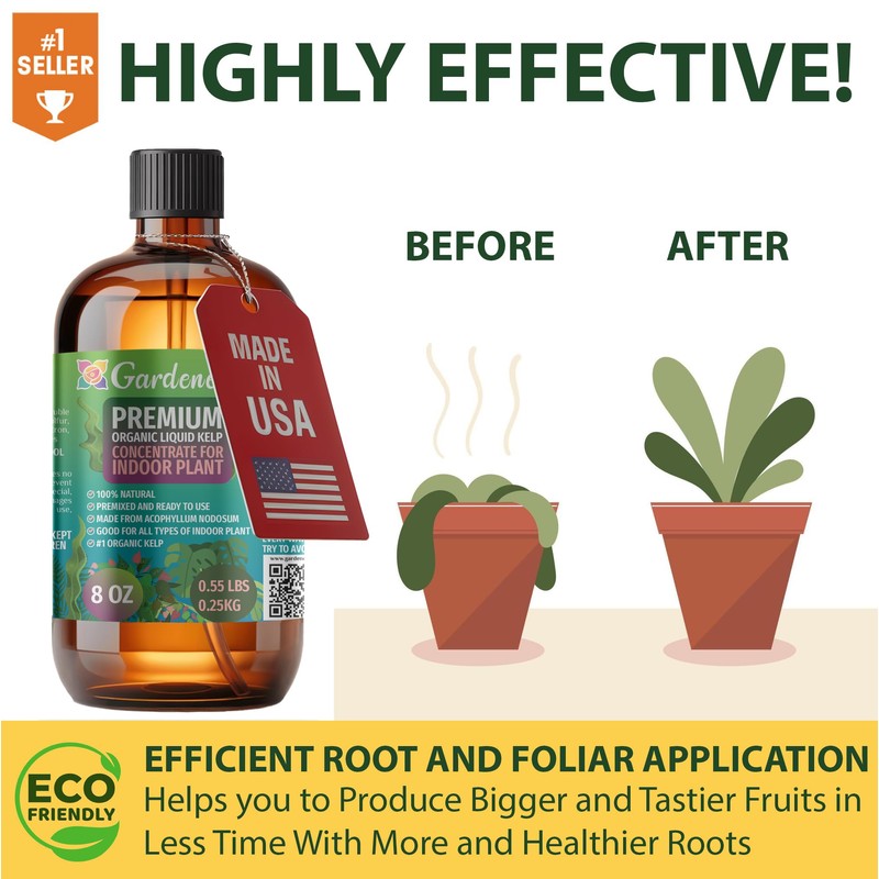 Organic Tropical Plant Fertilizer by Gardenera - 16 oz -