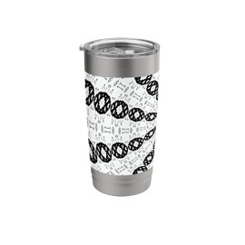 Starlight Speeding Mid-Century Pattern Black On White Stainless Steel Insulated Tumbler