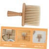 Healeved Barber Neck Duster Brush Professional Hairdressing Tool with Wooden