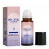 Organic Castor Oil Roll On Cold Pressed for Face,Hair,Brows, 1.7