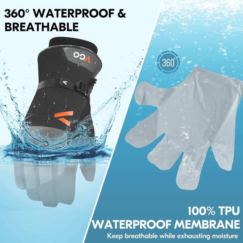 Vgo... Thermal Work Gloves Waterproof Touchscreen
