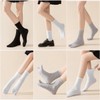 Qzkouma FEND-45 Women's 2 Toe Socks, 5-Pair Set, Cotton Blend,