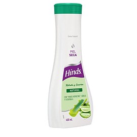 HINDS | Crema Corporal Natura | Hidrata y Suaviza la piel dejandola tersa | Enriquecida con Hinds Hidratine, sábila y Vitamina A | Ideal para piel sec