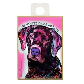 All You Need Is Love And A Dog Labrador Pop Art NEW Fridge Magnet  2.5x3.5 A59