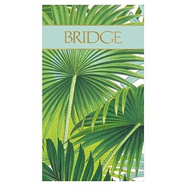 Caspari Palm Fronds Bridge Score Keeping Pad, 1 Count, 39 Pages