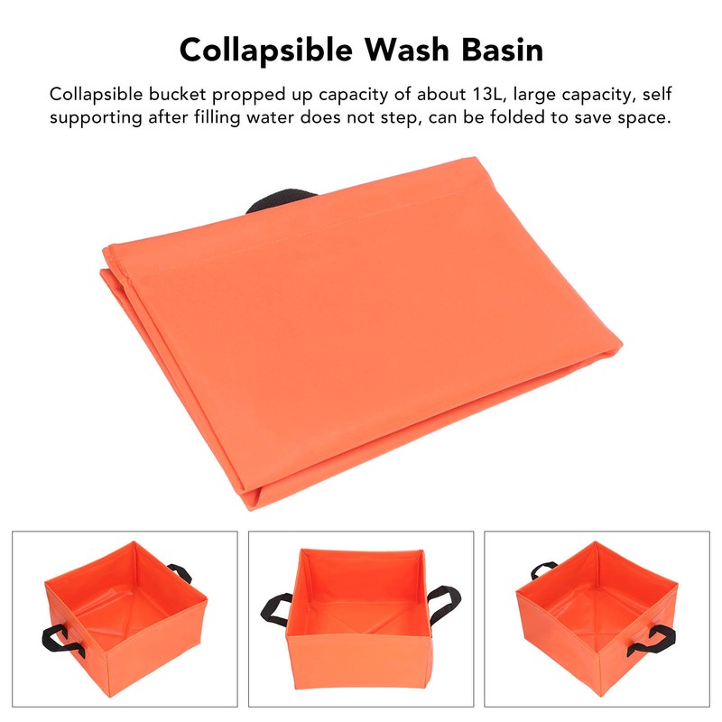 Collapsible Bucket Multifunctional Portable Lightweight Large Capacity Foldable Bucket for