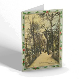 CHRISTMAS CARD - Vintage Hampshire - The New Fisherman's Walk, Southbourne (b)