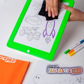 STARLYF Fantastic Pad Magic Board with Magic Pens and Educational Templates Toy for Children Stimulates Creativity 8 LED Effects (6 Pens)
