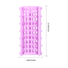 Healvian 20 Pcs Plastic Hair Curling Drum Rollers for Hair Styling Easy to Carry and Multi-color Options Random Color