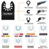 USHOP Multitool Saw Blades, Multifunctional Tool Accessories, Oscillating Tool Accessories,