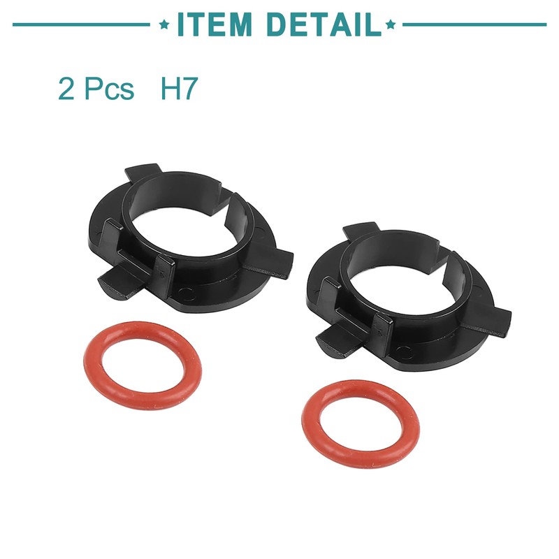 ACROPIX H7 LED Headlight Adapter Front Bulb Retainer Holder Fit