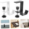 Desk Mount Bag Holder Hook Clamp, 2Pcs Clamp-On Under Desk