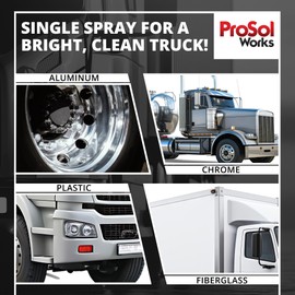 Bug Splat N' All Truck Cleaner 32 fl oz - Truck All Purpose Cleaner for Bug Splatter, Road Grime, Bird Droppings & Black Streak Remover - Tire Shine & Truck Cleaning Kit - Safe on All Surfaces