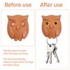 Anseom 3 PCS Owl Key Holder, Magnetic Key Holder, Self