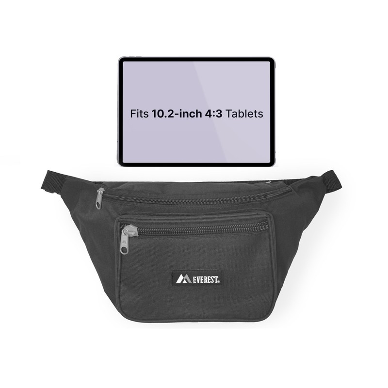 Everest Signature Waist Pack - Large, Black, One Size