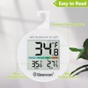 Geevon Small Digital Refrigerator Thermometer 8 Pack, IP65 Waterproof Commercial