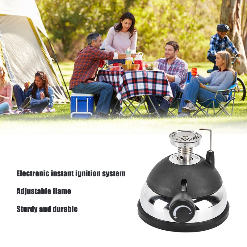 Butane Burner Adjustable Flame Easy Operation Stainless Steel Highly Durable