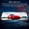 Dash Camera 9.66in Mirror Touch Screen Dual Camera 1080P Wide