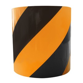 Wake Industry AHW011 Reflective Tiger Tape Angled Width 3.5 inches (90 mm) X Length 6.6 ft (2 m) Bicycle Helmet Sign