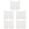 10Pcs TENS Unit Replacement Pads Rectangular Reusable Electrode Patches for