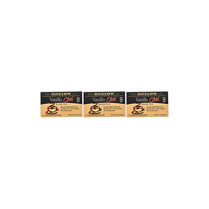 Bigelow Tea Chai Vanilla 20Bg 1.64 oz (pack of 3)